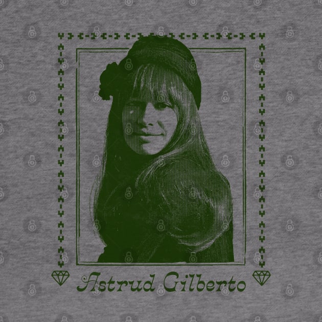 Astrud Gilberto -  Retro Original Fan Art Design by DankFutura